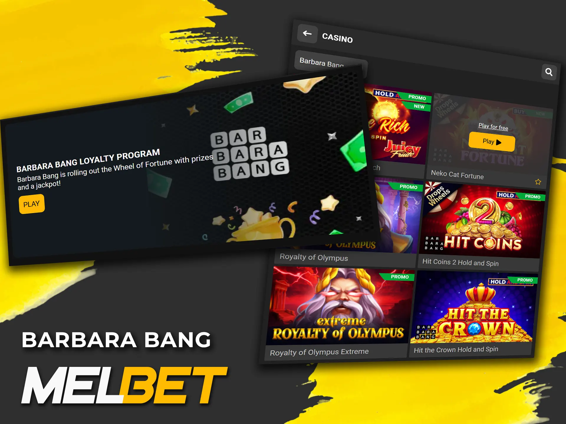 Try out the exciting Melbet bonuses from Barbara Bang.