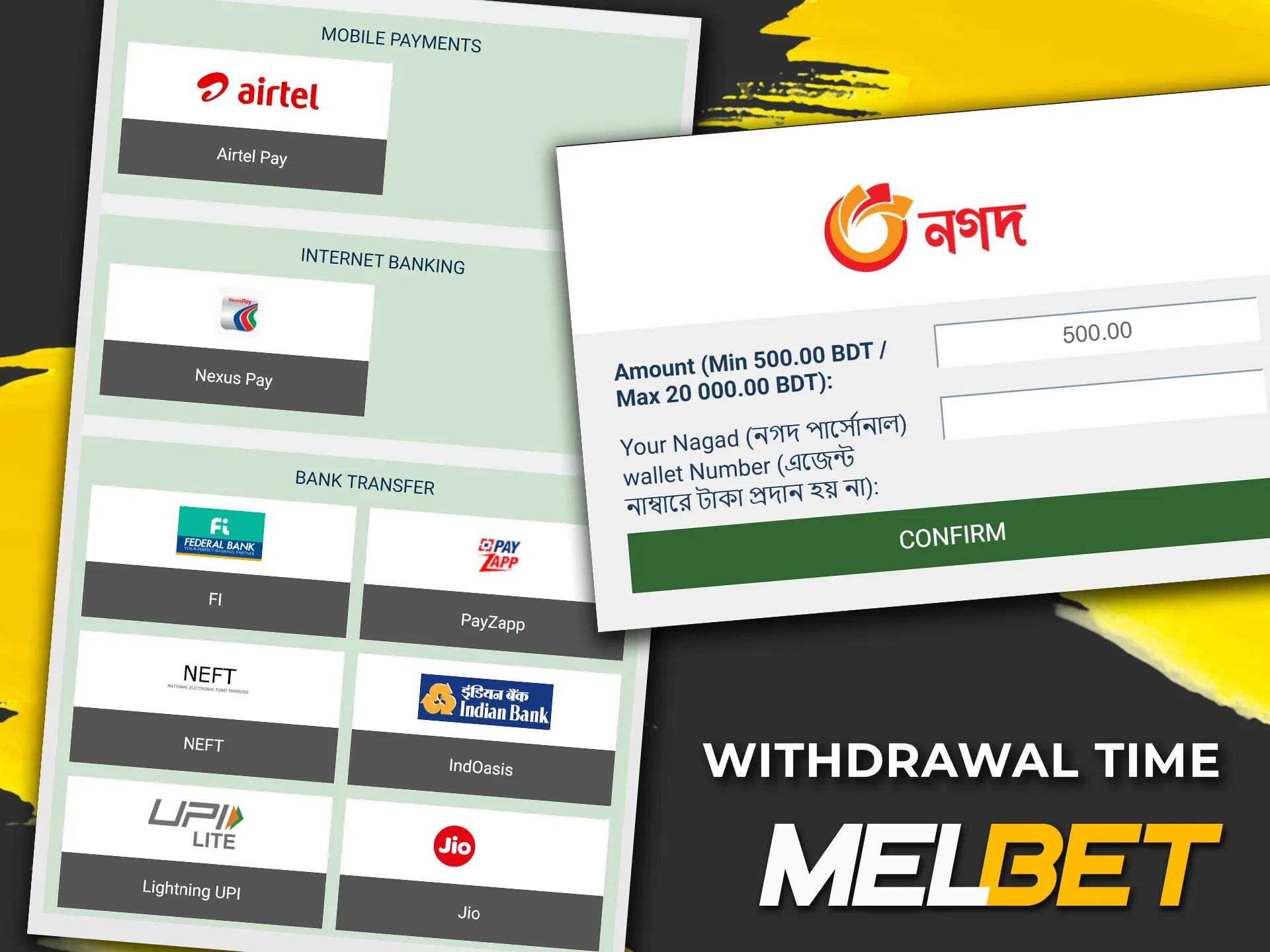 Find out how long it takes to complete a Melbet withdrawal once you've met the wagering rules.