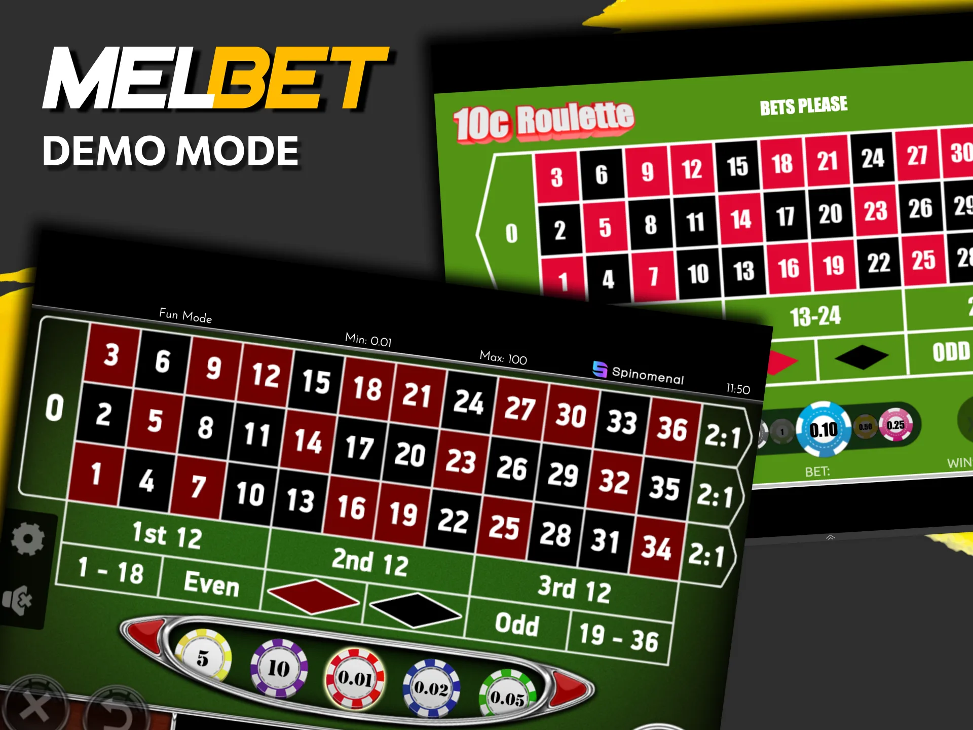 Try Melbet roulette demo mode to practice strategies without real money.