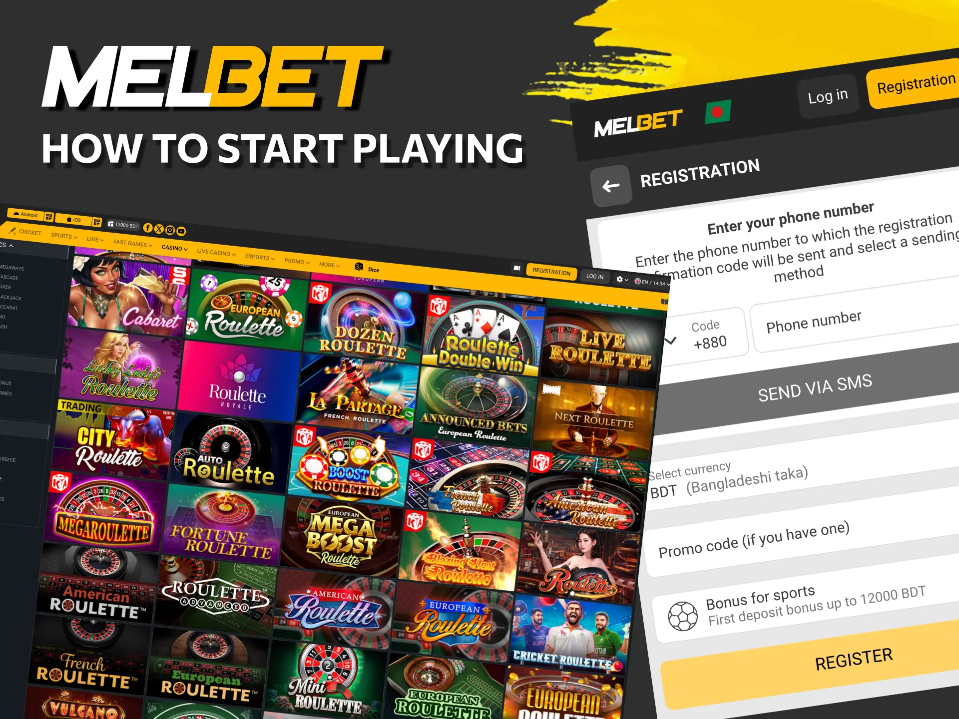 Easy Melbet casino guide to begin roulette games.