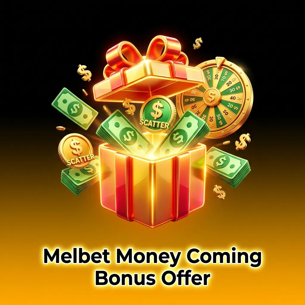 Melbet Money Coming bonus offer showing 50% sports welcome bonus up to 18,000 BDT for new players with deposit requirements