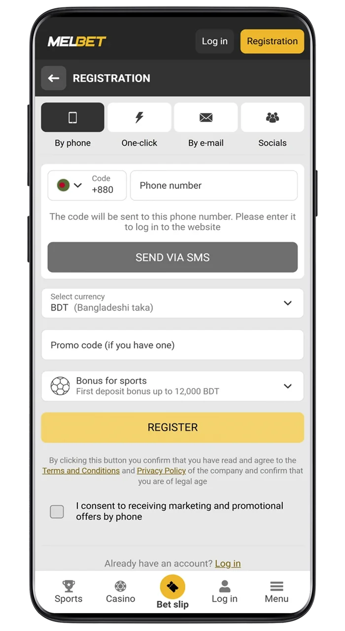 Place bets on your favorite sports at Melbet betting app.