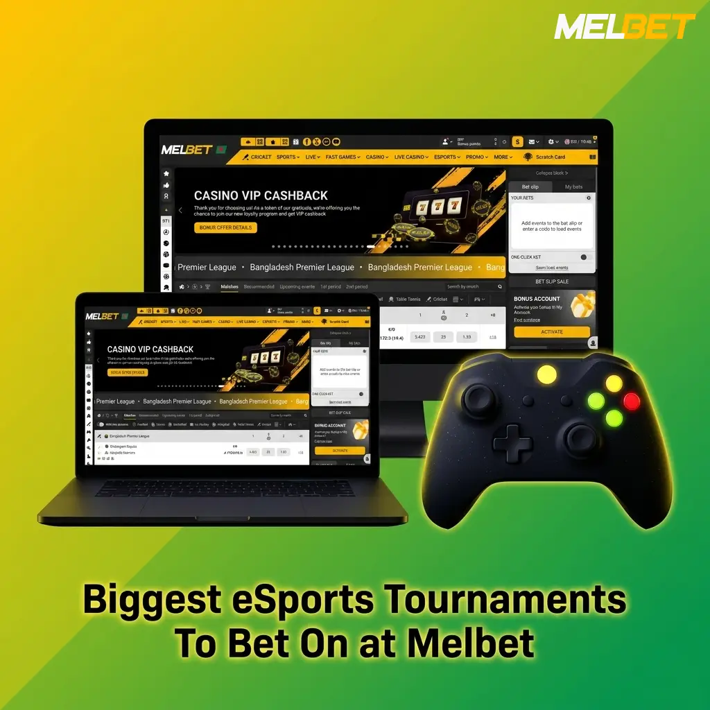 Melbet esports betting tournaments 2026 including Dota 2, CS2, Valorant, LoL, and Mobile Legends major events