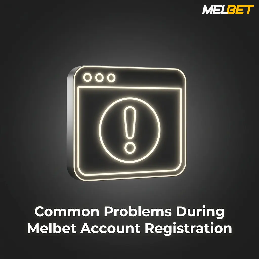 Melbet account registration troubleshooting guide showing common issues and solutions for Bangladesh users