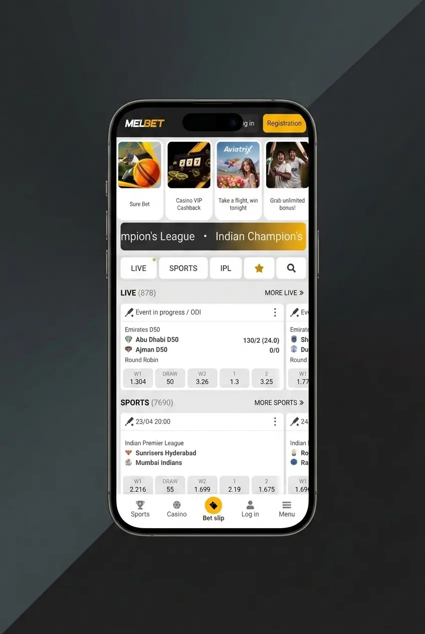 Melbet login screen showing step-by-step sign-in process with credentials entry and 2FA verification on any device