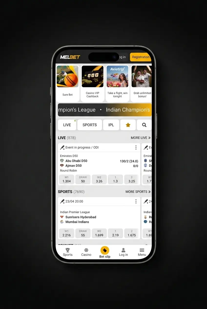 Step-by-step guide to placing ice hockey bets on Melbet sportsbook interface showing betting markets