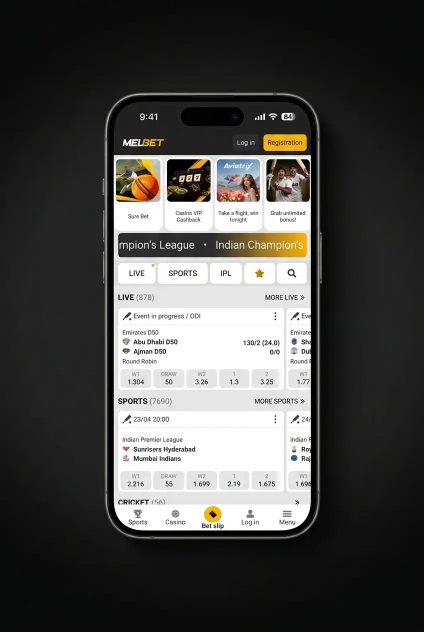 Step-by-step guide to placing ice hockey bets on Melbet sportsbook interface showing betting markets
