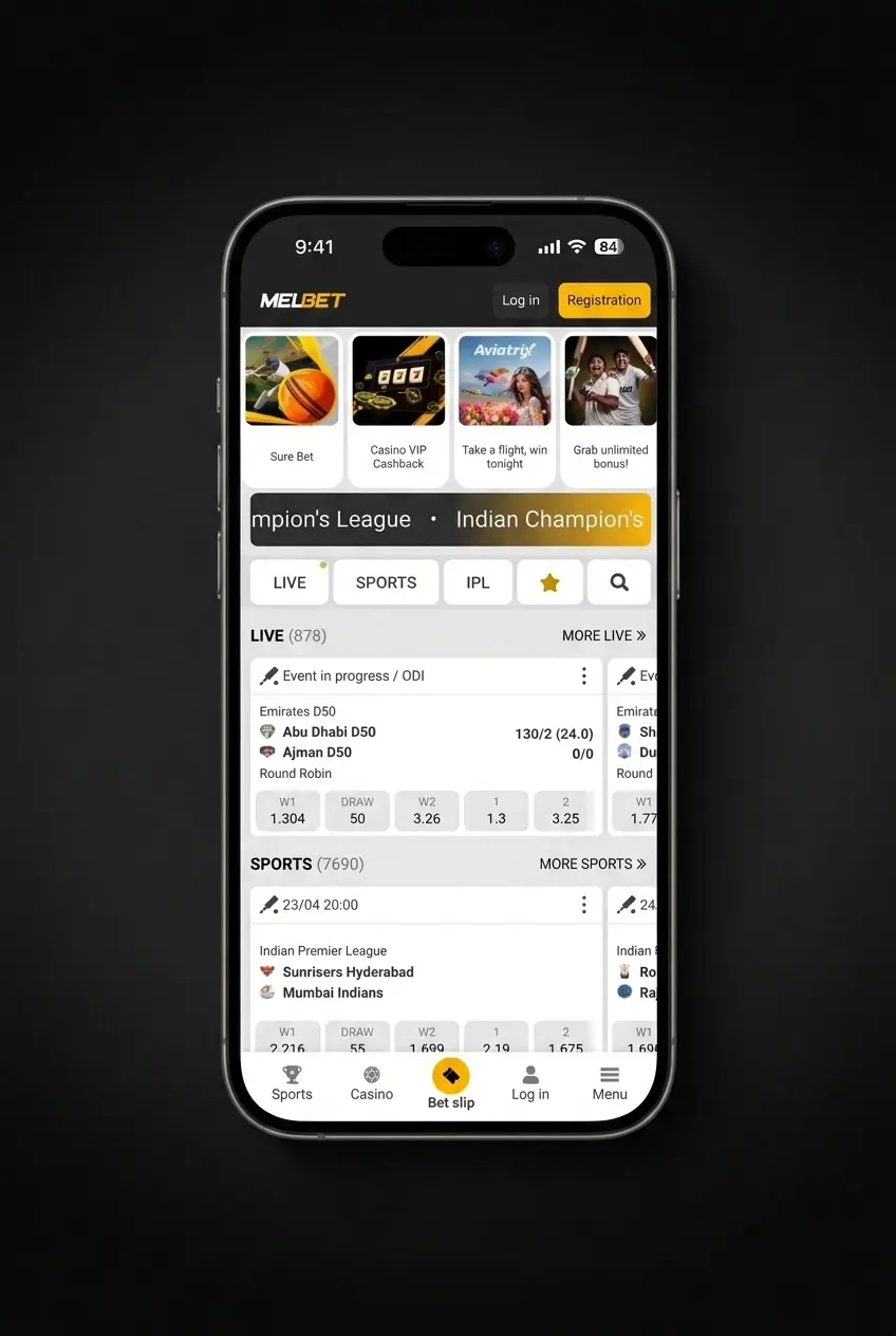 Step-by-step guide showing how to place ice hockey bets on Melbet sportsbook interface