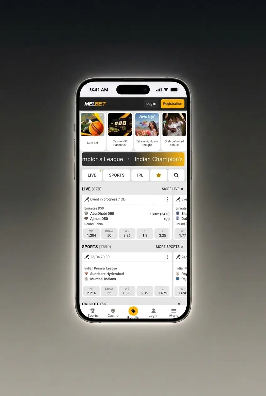 Step-by-step guide to start playing live casino at Melbet with registration, BDT deposit, and joining a live dealer table