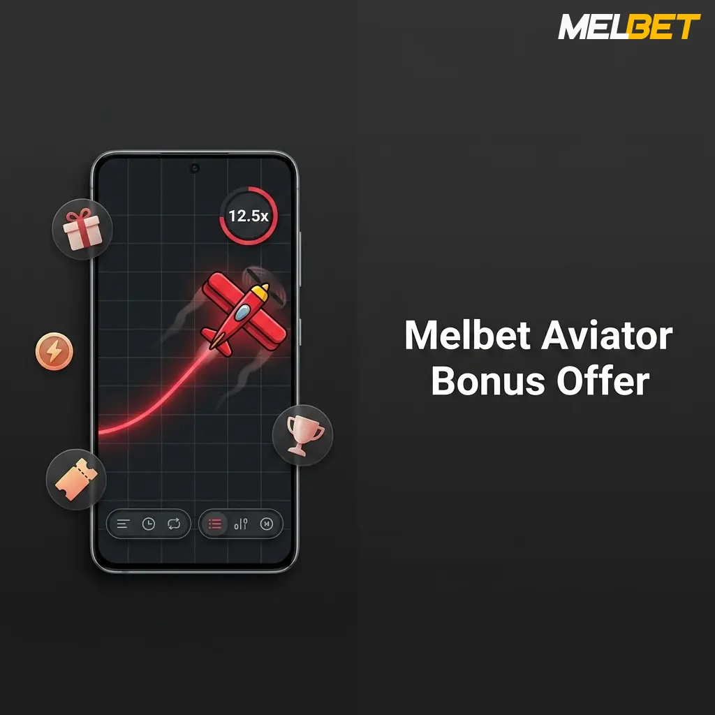 Melbet Aviator bonus offer showing 100% match up to 12,000 BDT for new players with 200 BDT minimum deposit