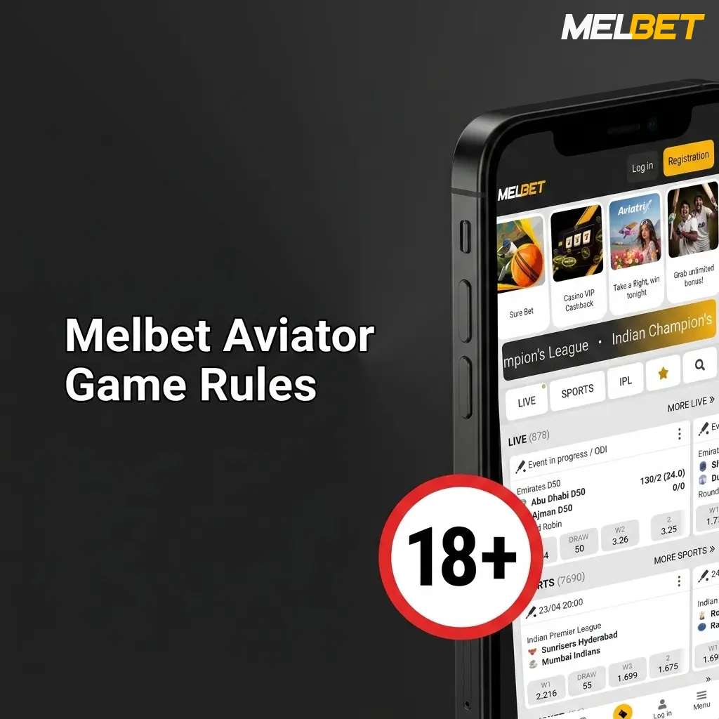 Melbet Aviator game rules showing plane multiplier mechanics, bet limits from 10 to 20000 BDT, and auto cash-out options