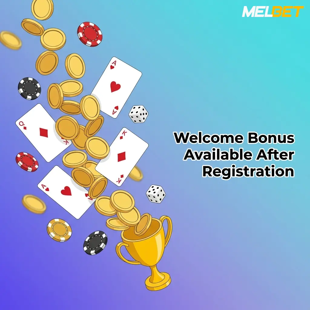 Melbet welcome bonus table showing 100% up to 12,000 BDT for sports betting and casino after registration