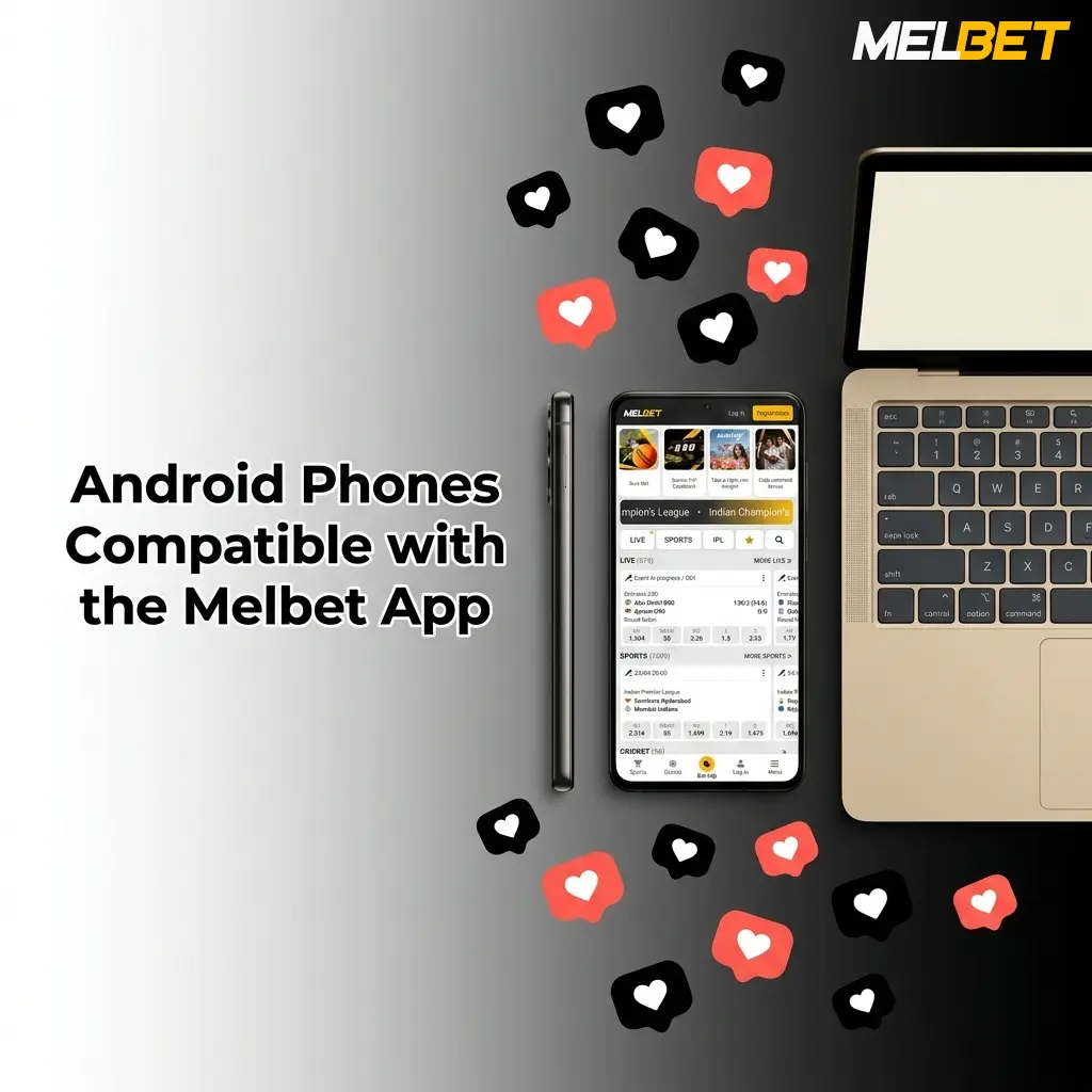 Android phones compatible with the Melbet app