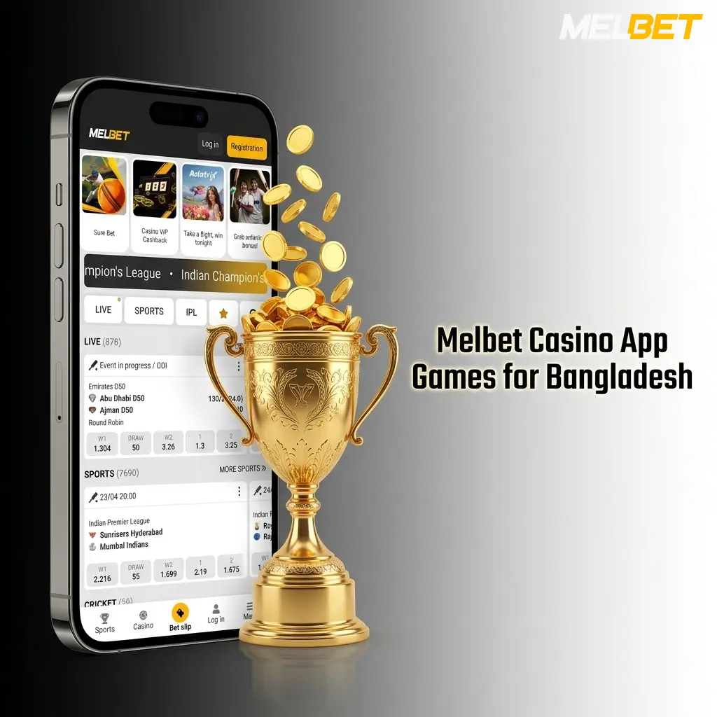 Melbet Casino app games available for players in Bangladesh