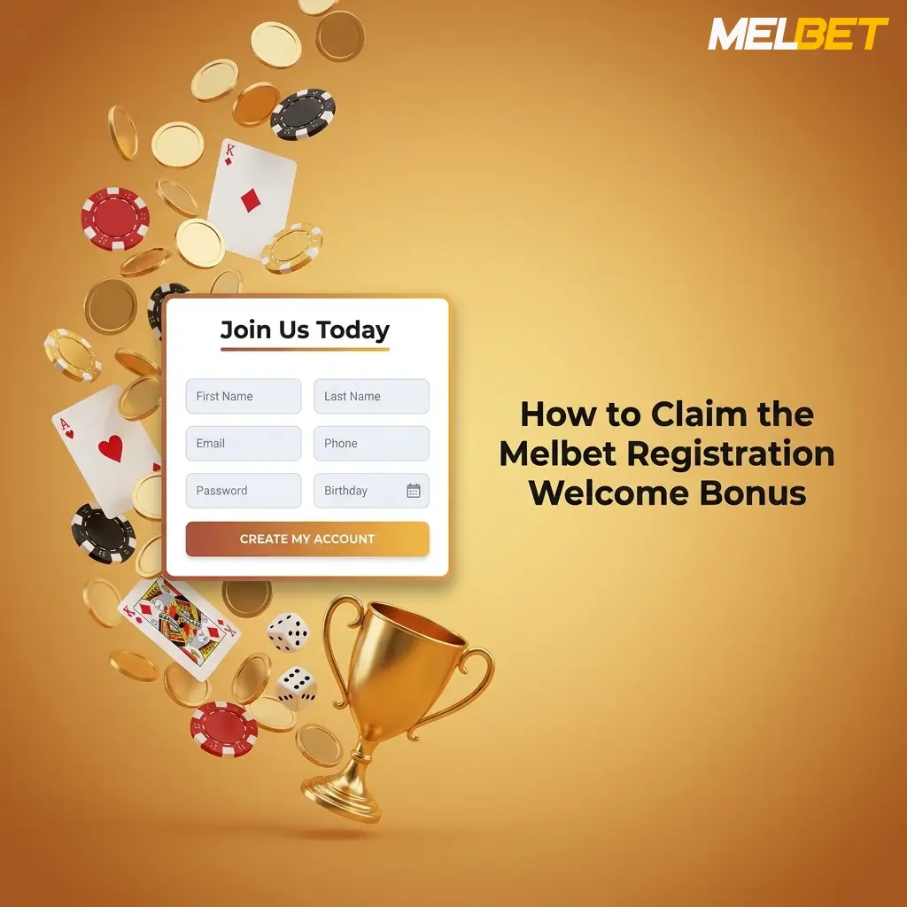 Melbet registration form on mobile showing welcome bonus steps for Bangladesh players to claim 12000 BDT offer