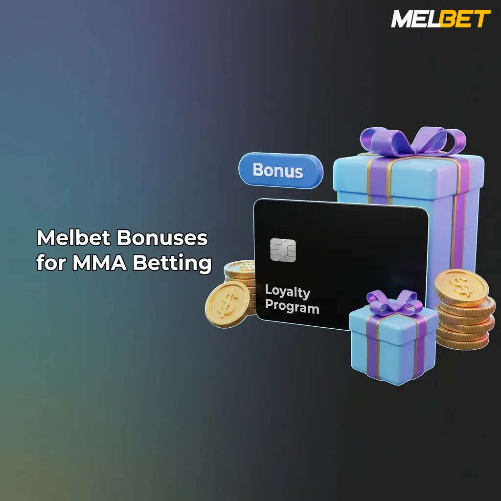 Melbet MMA betting bonuses including welcome offer, accumulator boost, and cashback promotions for Bangladesh users