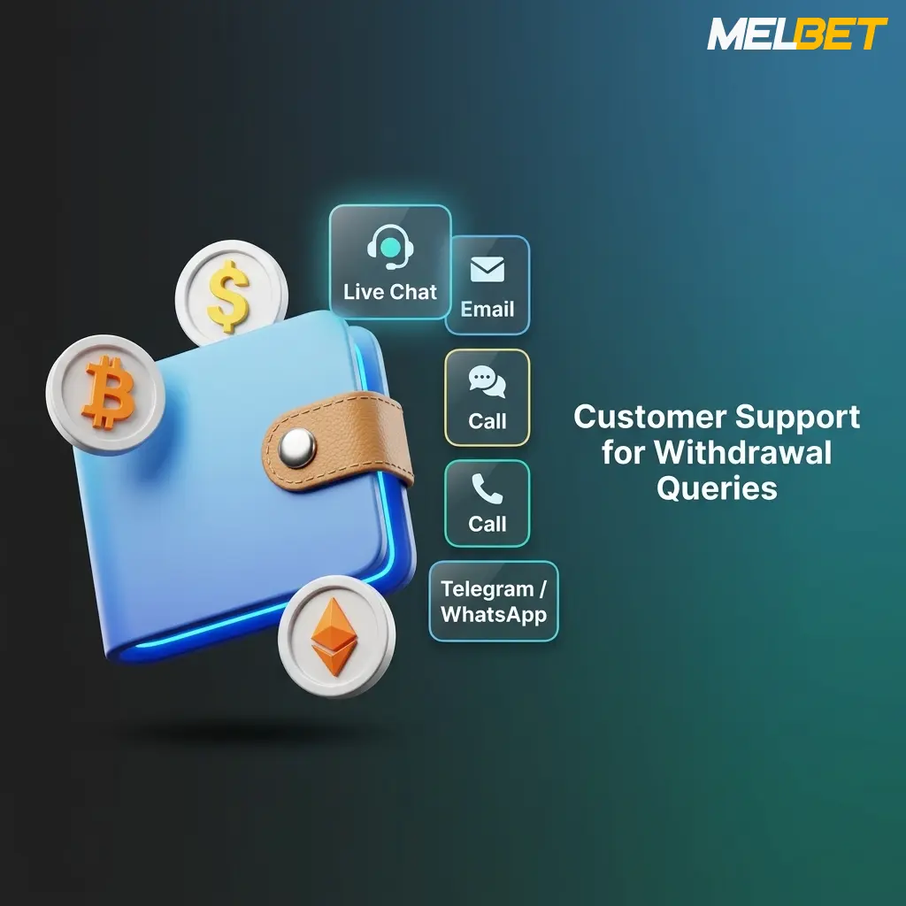 Melbet 24/7 customer support channels for Bangladesh withdrawal queries including live chat, email, and Telegram