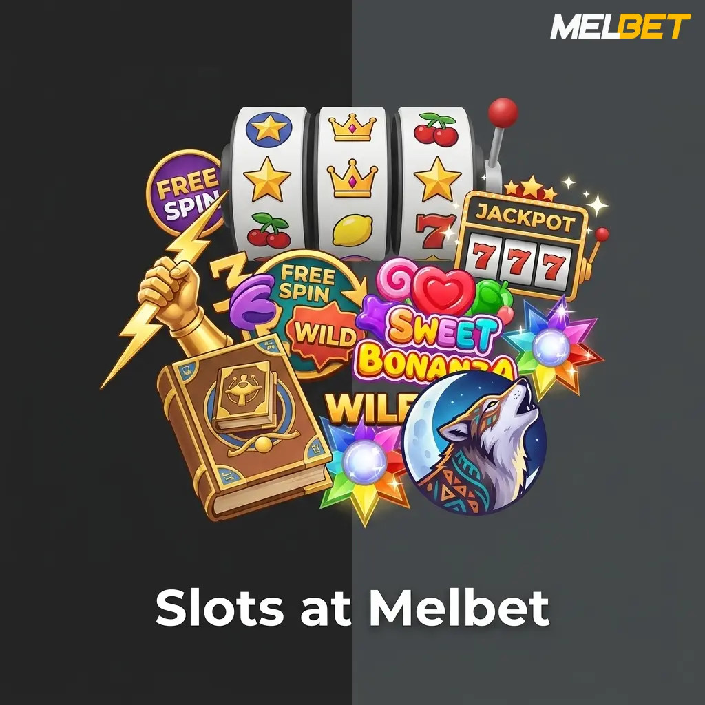 Melbet slots library featuring popular titles like Gates of Olympus, Sweet Bonanza, and Book of Dead for Bangladesh players