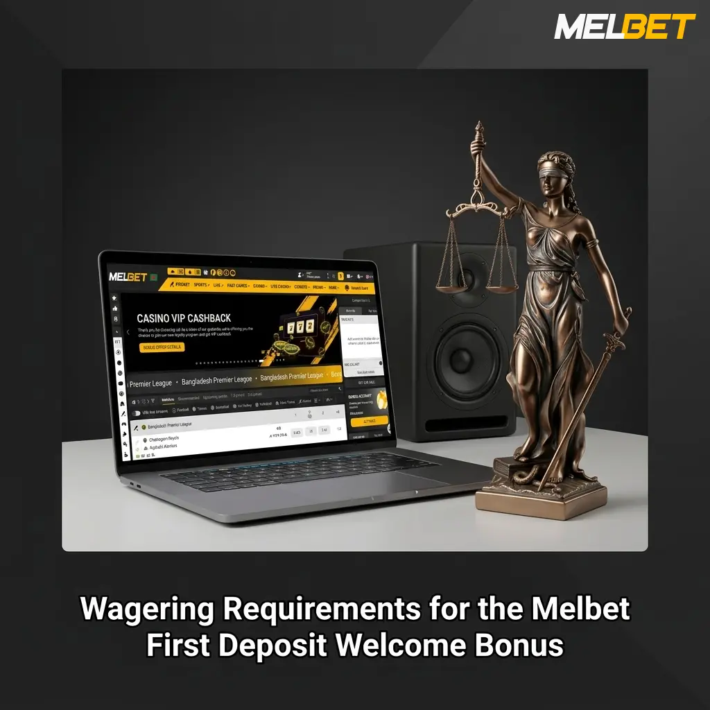 Melbet first deposit welcome bonus wagering requirements showing 5x rollover, 1.70 min odds, and 30-day completion window